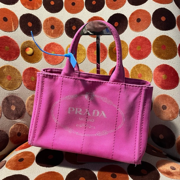 Prada Canapa Tote VGUC in Pink - Picture 1 of 14